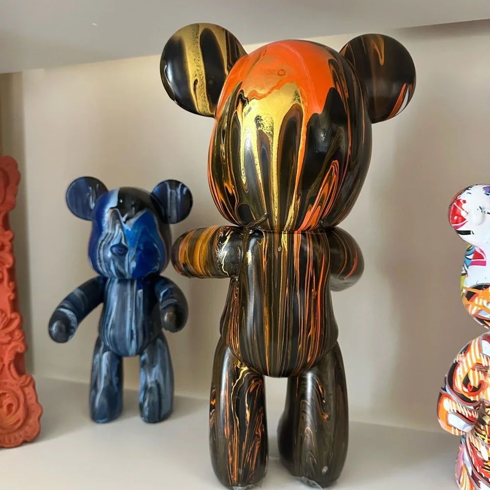 Colorful Bear Art Sculpture. CAN BE CUSTOMIZED